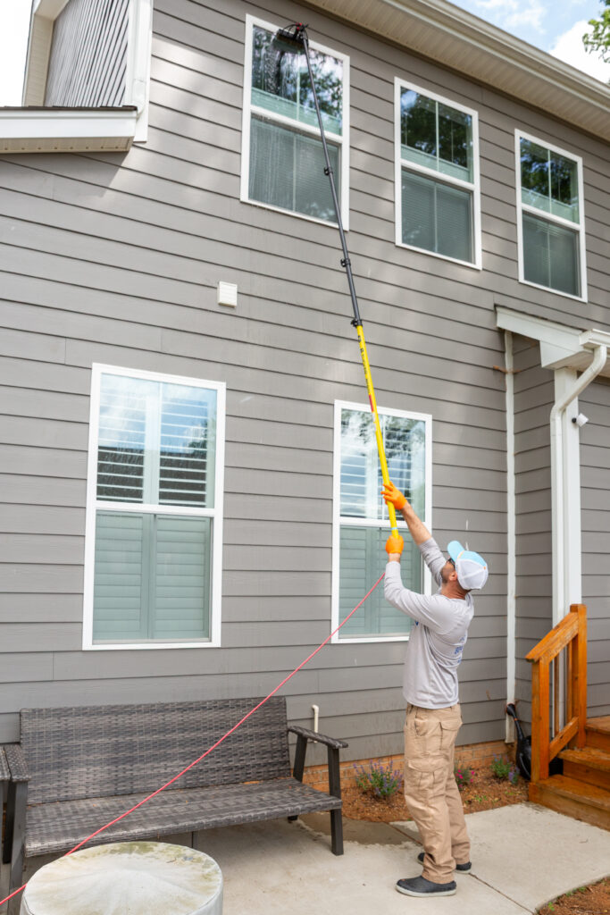 Poseidon Power Wash providing professional exterior cleaning services in Tuckahoe, Virginia