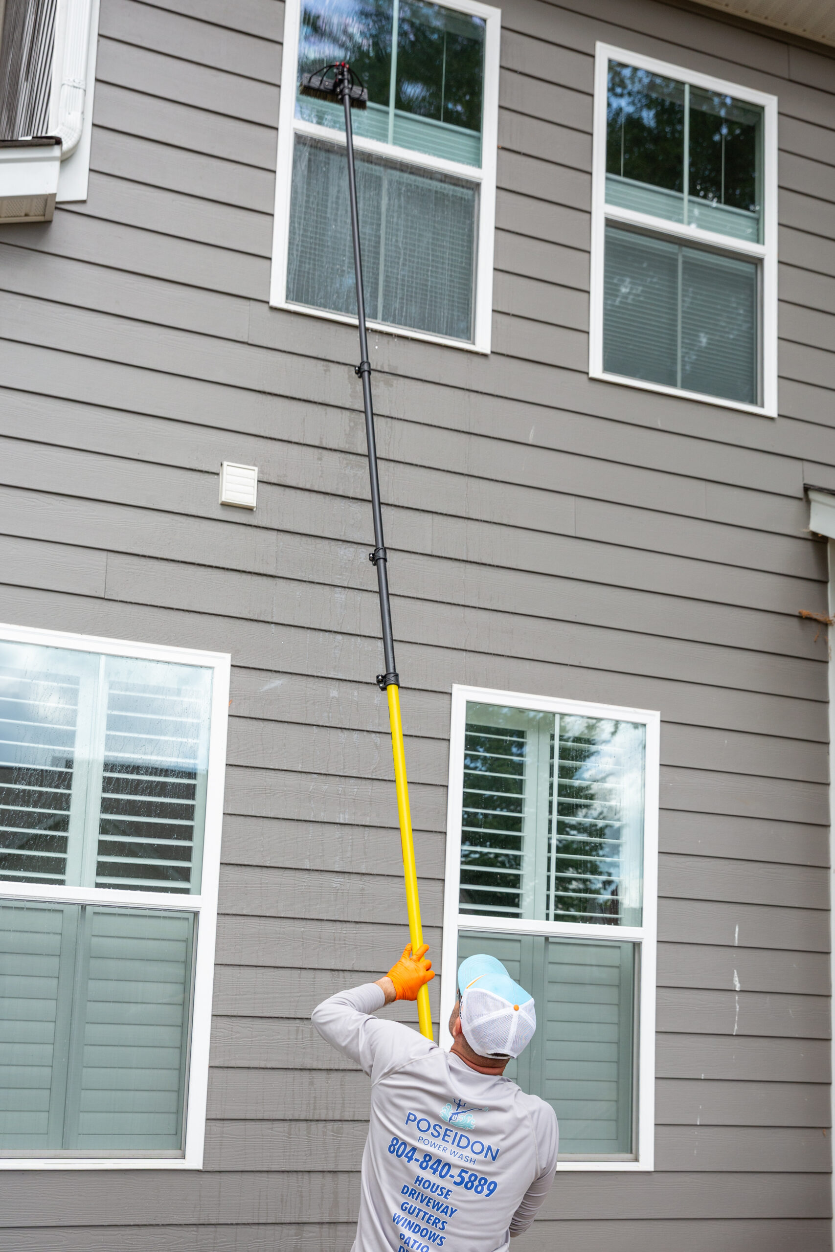 Poseidon Power Wash providing professional exterior cleaning services in Mechanicsville, Virginia
