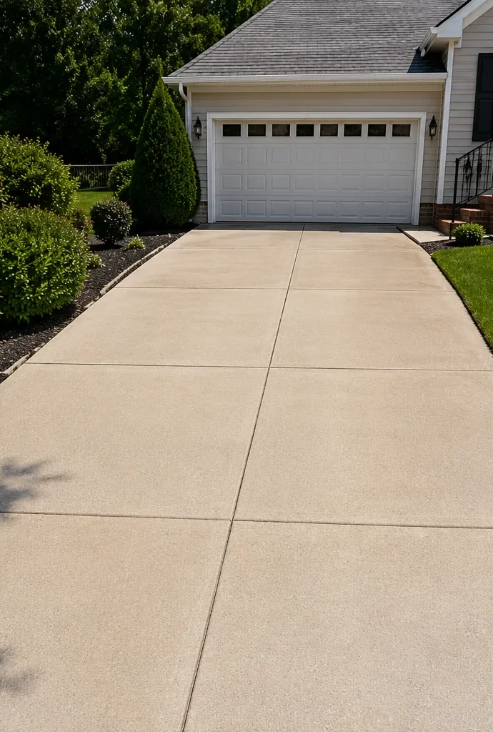 After professional driveway cleaning in Richmond, Virginia
